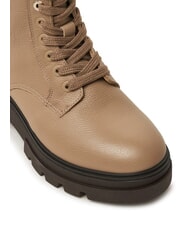 TOMMY HILFIGER BICOLOR Ghete din piele cu șireturi bej - Pantofi femei - 3