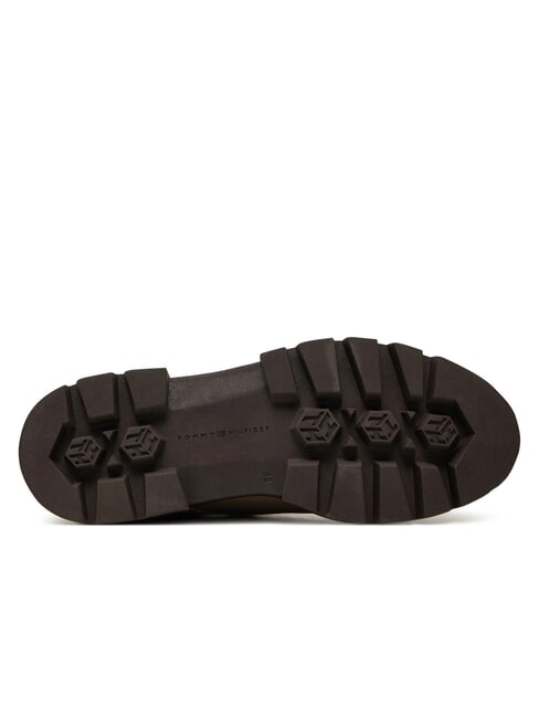 BICOLOR Ghete din piele cu șireturi bej - Pantofi femei