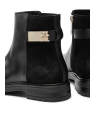 TOMMY HILFIGER TH Ghete joase din piele &icirc;ntoarsă și piele &icirc;ntoarsă negru - Pantofi femei - 4