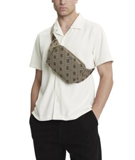 GUESS POUCH Husă din material textil combinație de logo-uri cu nisip 4g - Borsete de br&acirc;u - 4