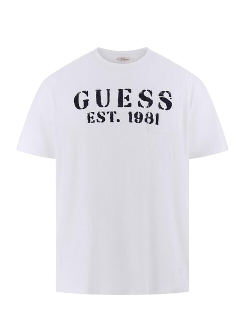 MARINA PRINT Tricou cu m&acirc;necă scurtă și buzunar alb purpuriu - tricou