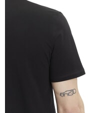 GUESS FLOCK Tricou cu m&acirc;necă scurtă, croială regulată jetbla - tricou - 4