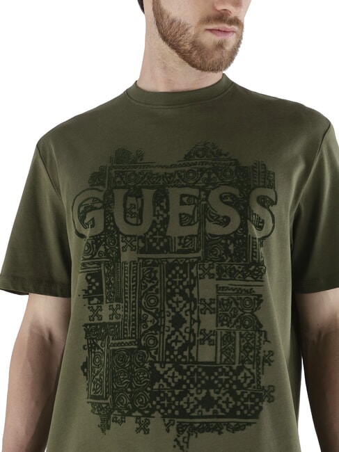 FLOCK Tricou cu m&acirc;necă scurtă, croială regulată dimineata de masline - tricou