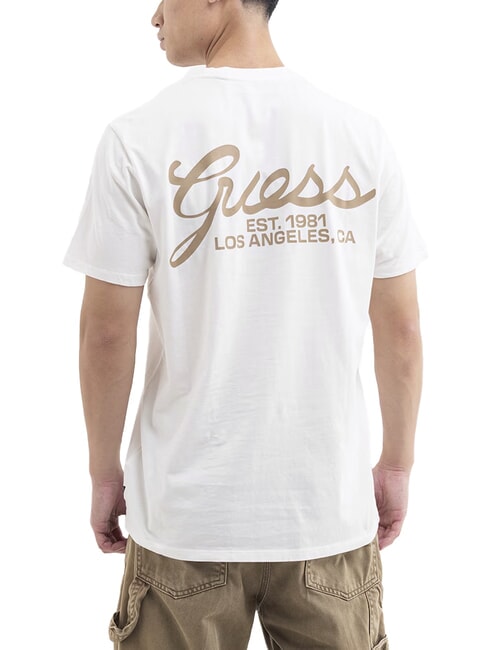 SCRIPT LOGO Tricou imprimat cu m&acirc;necă scurtă alb purpuriu - tricou