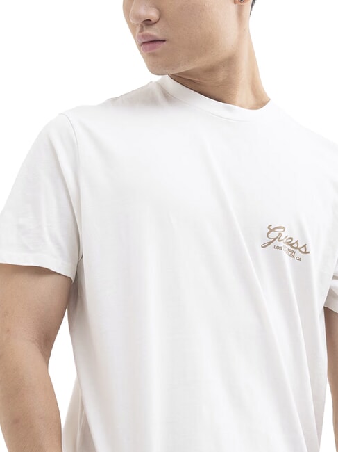 SCRIPT LOGO Tricou imprimat cu m&acirc;necă scurtă alb purpuriu - tricou