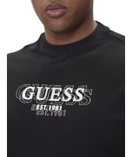 GUESS SMALL LOGO Tricou cu m&acirc;necă scurtă, croială regulată jetbla - tricou - 3