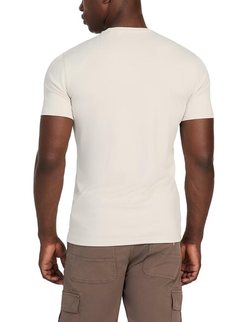 TECH Tricou stretch regulat alb purpuriu - tricou