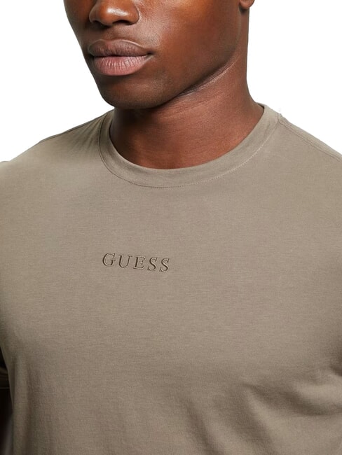 PIMA Tricou din bumbac cu logo brodat coajă de nucă - tricou