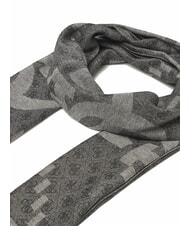 GUESS LOGO ALL OVER Eșarfă din material jacquard BLACK - Eșarfe - 3