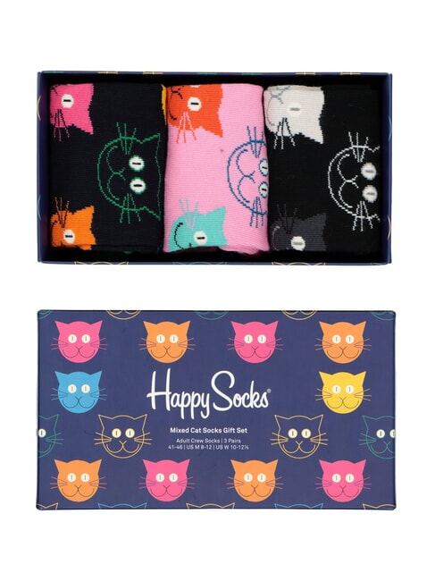 BLACK AND WHITE Set cadou de 3 perechi de șosete negru - Șosete de damă