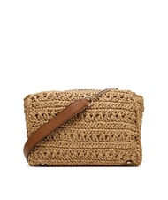 GUESS IRENE Geantă de umăr țesută, geantă crossbody natural / coniac - Genți femei - 2