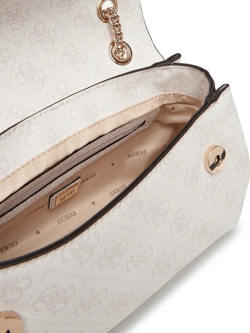 KATYA  Geantă de umăr logo alb - Genți femei