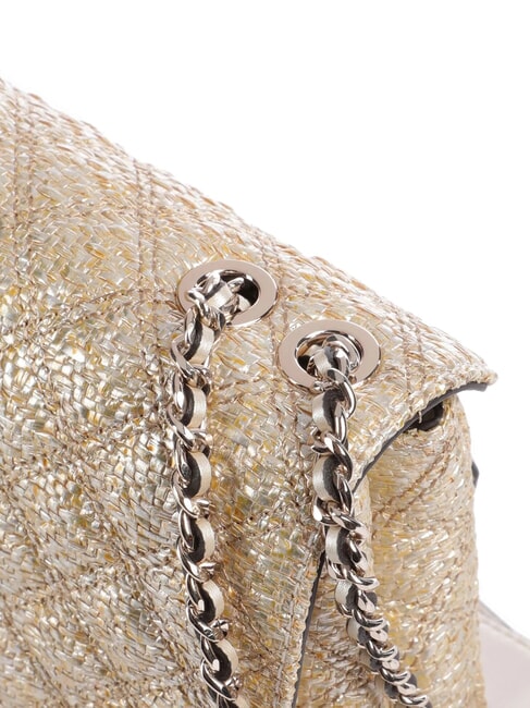 GIULLY 2 Geantă de umăr țesută, geantă crossbody aur - Genți femei