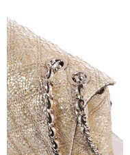 GUESS GIULLY 2 Geantă de umăr țesută, geantă crossbody aur - Genți femei - 3