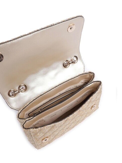 GIULLY 2 Geantă de umăr țesută, geantă crossbody aur - Genți femei