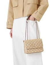 GUESS GIULLY 2 Geantă de umăr țesută, geantă crossbody aur - Genți femei - 5