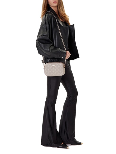 GIULLY 2 Geantă de umăr matlasată pentru cameră taupe - Genți femei