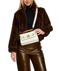 GUESS SIBEL Geantă de m&acirc;nă cu curea de umăr STONE - Genți femei - 4