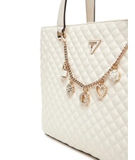 GUESS EVERLEE Geantă de umăr aproape alb - Genți femei - 3