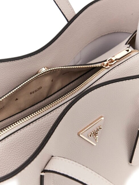 MERIDIAN 2 Geantă de cumpărături de umăr fildeș - Genți femei