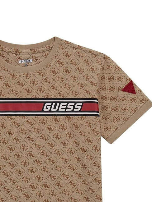 KIDS Tricou cu logo 4G peste tot 4g aop bej alb - Tricou copil