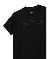 GUESS KIDS Tricou cu m&acirc;necă scurtă și logo &icirc;n relief jetbla - Tricou copil - 3