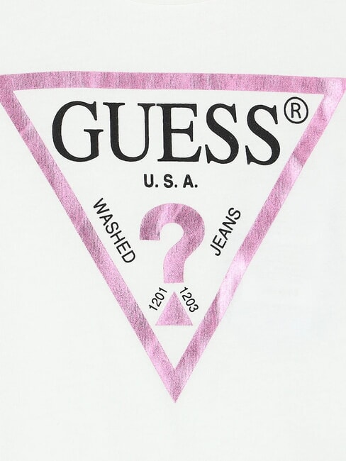 KIDS Tricou cu logo triunghi alb adevărat a000 - Tricou copil