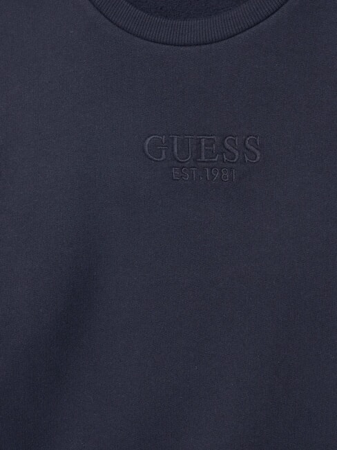 KIDS Hanorac cu guler rotund și broderie cu logo smartblue - Hanorac pentru bebeluși