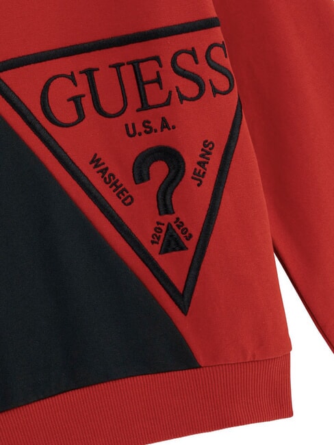 LS ACTIVE Hanorac cu guler rotund pentru copii roșu picant - Hanorac pentru bebeluși