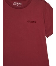 GUESS KIDS Tricou cu m&acirc;necă scurtă și imprimeu retro vin - Tricou copil - 3