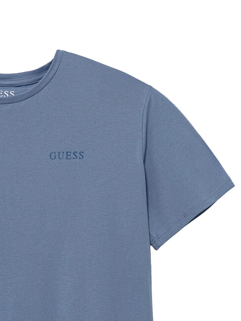 KIDS Tricou cu m&acirc;necă scurtă și imprimeu retro albastru liliac - Tricou copil