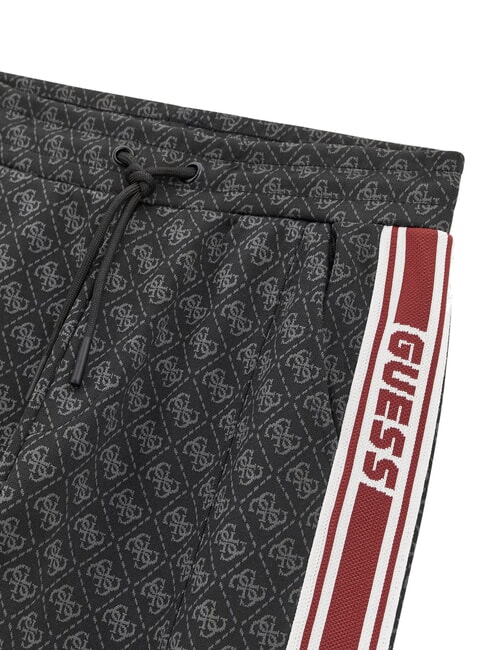 KIDS Pantaloni jogger pentru copii jacquard 4g negru intens - Pantaloni pentru copii