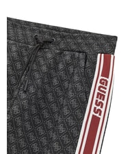GUESS KIDS Pantaloni jogger pentru copii jacquard 4g negru intens - Pantaloni pentru copii - 3