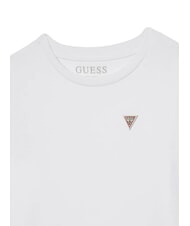 GUESS KIDS Tricou cu m&acirc;necă scurtă și emblemă cu logo alb purpuriu - Tricou copil - 3