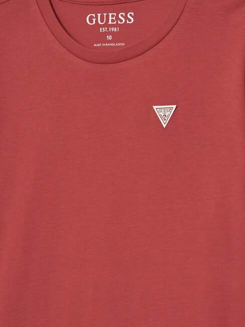 KIDS Tricou cu m&acirc;necă scurtă și emblemă cu logo roșu aprins - Tricou copil