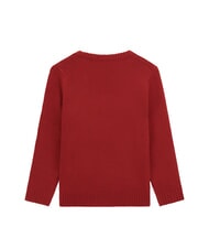 GUESS KIDS Pulover cu guler rotund pentru copii roșu chili - Pulovere pentru copii - 2