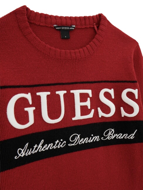 KIDS Pulover cu guler rotund pentru copii roșu chili - Pulovere pentru copii