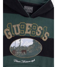 GUESS KIDS Hanorac cu dungi pentru copii combinație verde/negru - Hanorac pentru bebeluși - 3