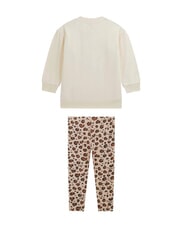 GUESS KIDS MINI ME trening pentru fete cu hanorac și pantaloni cremwhi - Treninguri pentru copii - 2