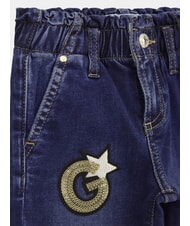 GUESS KIDS MINI ME Blugi pentru fete cu petice cu strasuri litere strălucitoare bebeluș w - Pantaloni pentru copii - 3