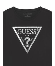 GUESS KIDS Tricou cu imprimeu logo triunghi negru jet cu &icirc;ngheț g - Tricou copil - 3