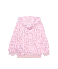 GUESS KIDS Hanorac cu logo integral logo fuchsia - Hanorac pentru bebeluși - 2