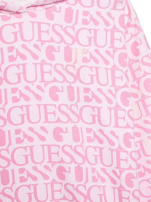 KIDS Hanorac cu logo integral logo fuchsia - Hanorac pentru bebeluși