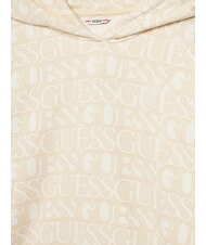 GUESS KIDS Hanorac cu logo integral logo bej - Hanorac pentru bebeluși - 3