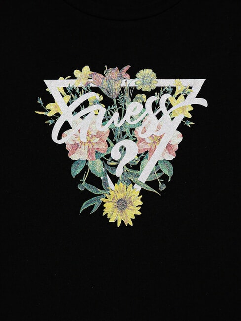 KIDS Tricou cu imprimeu floral pentru fete jetbla - Tricou copil