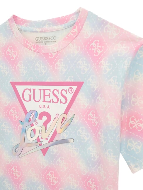 KIDS Tricou cu m&acirc;necă scurtă pentru fete combinație multiplă curcubeu - Tricou copil