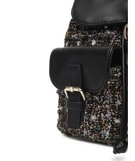 GUESS GIRLS TWEED Rucsac din material textil cu buzunare jetbla - Genți femei - 4