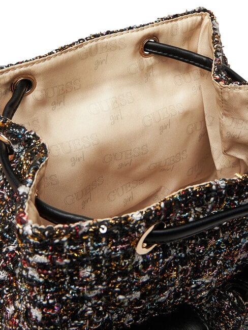 GIRLS TWEED Rucsac din material textil cu buzunare jetbla - Genți femei