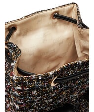 GUESS GIRLS TWEED Rucsac din material textil cu buzunare jetbla - Genți femei - 5