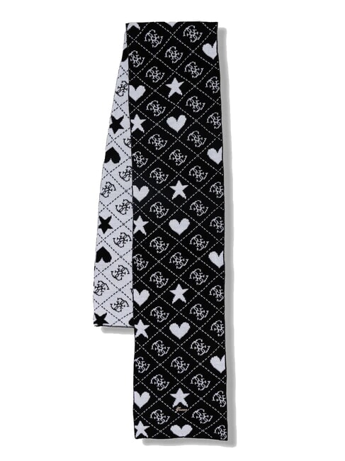 KIDS Set pălărie și eșarfă 4 g jacquard negru - Pălărie pentru copii